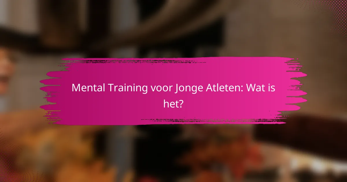 Mental Training voor Jonge Atleten: Wat is het?