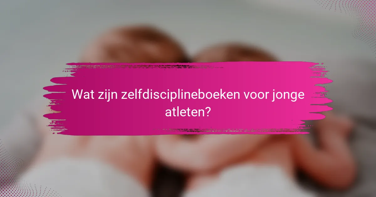 Wat zijn zelfdisciplineboeken voor jonge atleten?